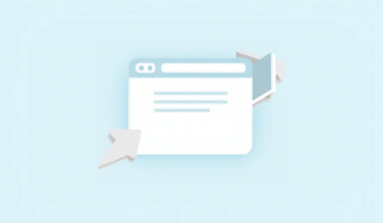 Web browser showing external link